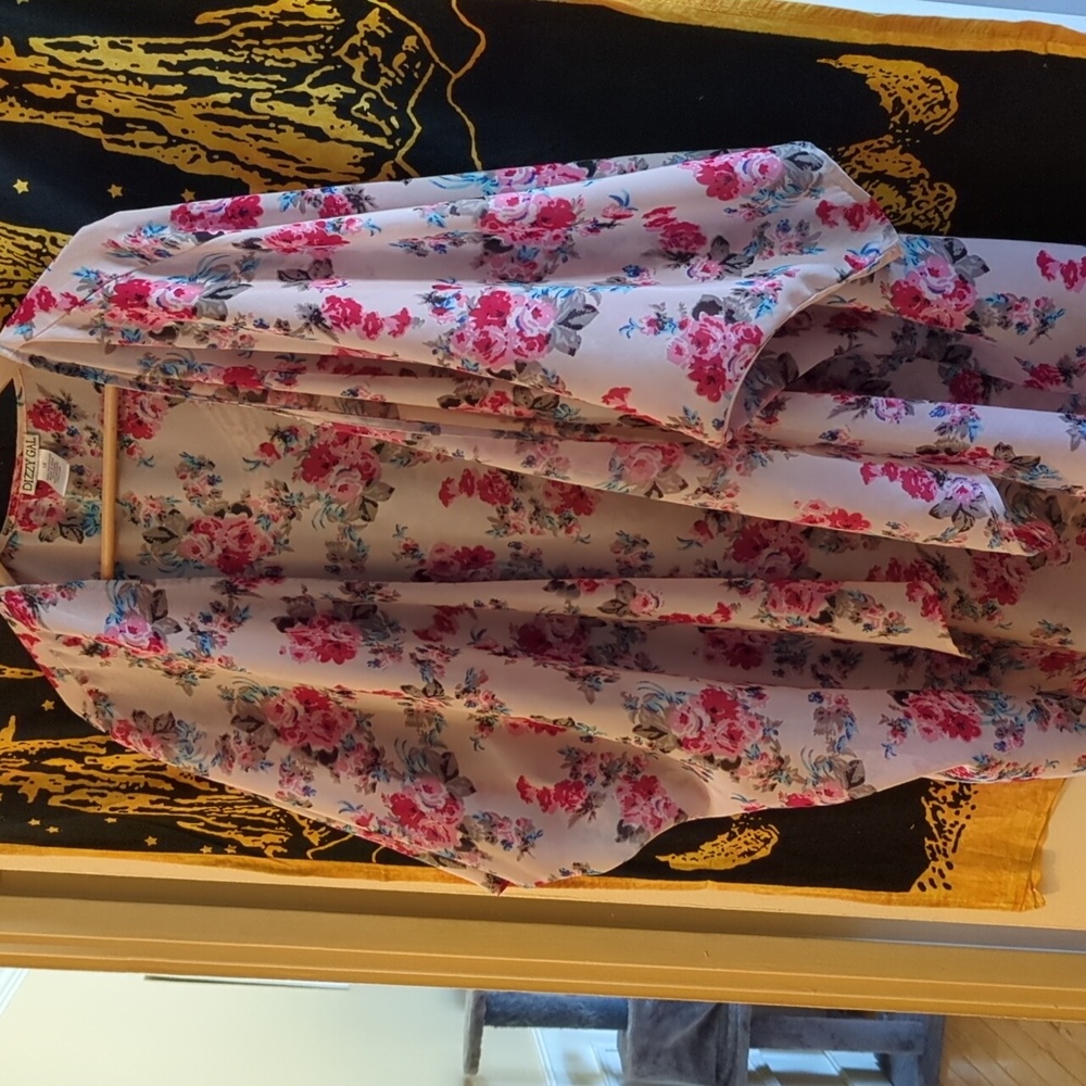 Floral Open Cardigan/Cover up